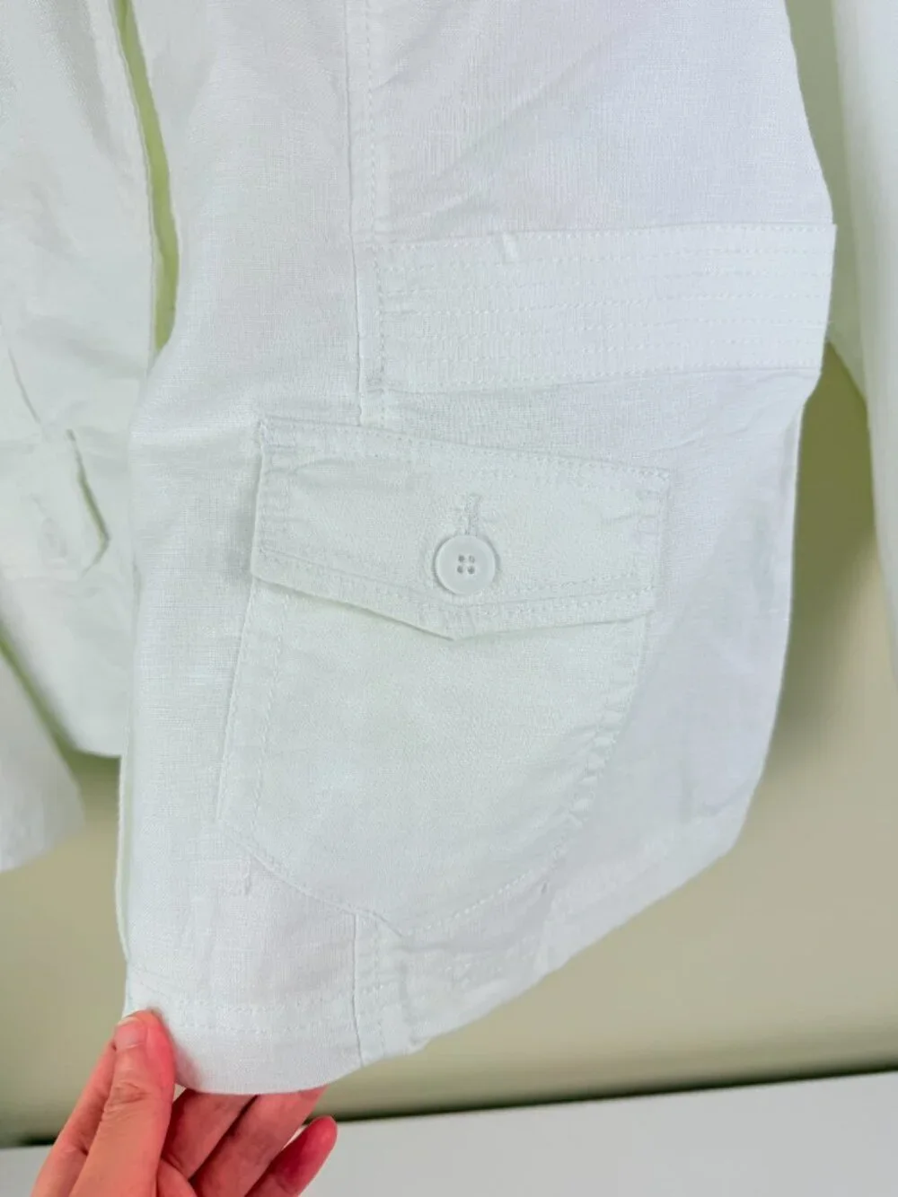 NWT Eddie Bauer Linen Cotton Utility Jacket Size XL